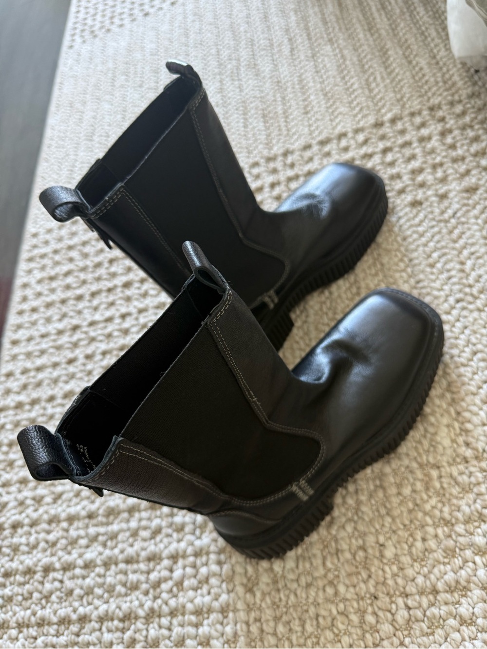 ASRA Black Chelsea Boots - Classic Slip-On Style